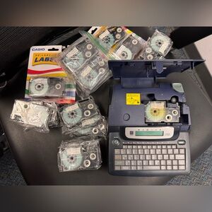 Casio KL-7200 Blue Label Printer with 15 extra tapes